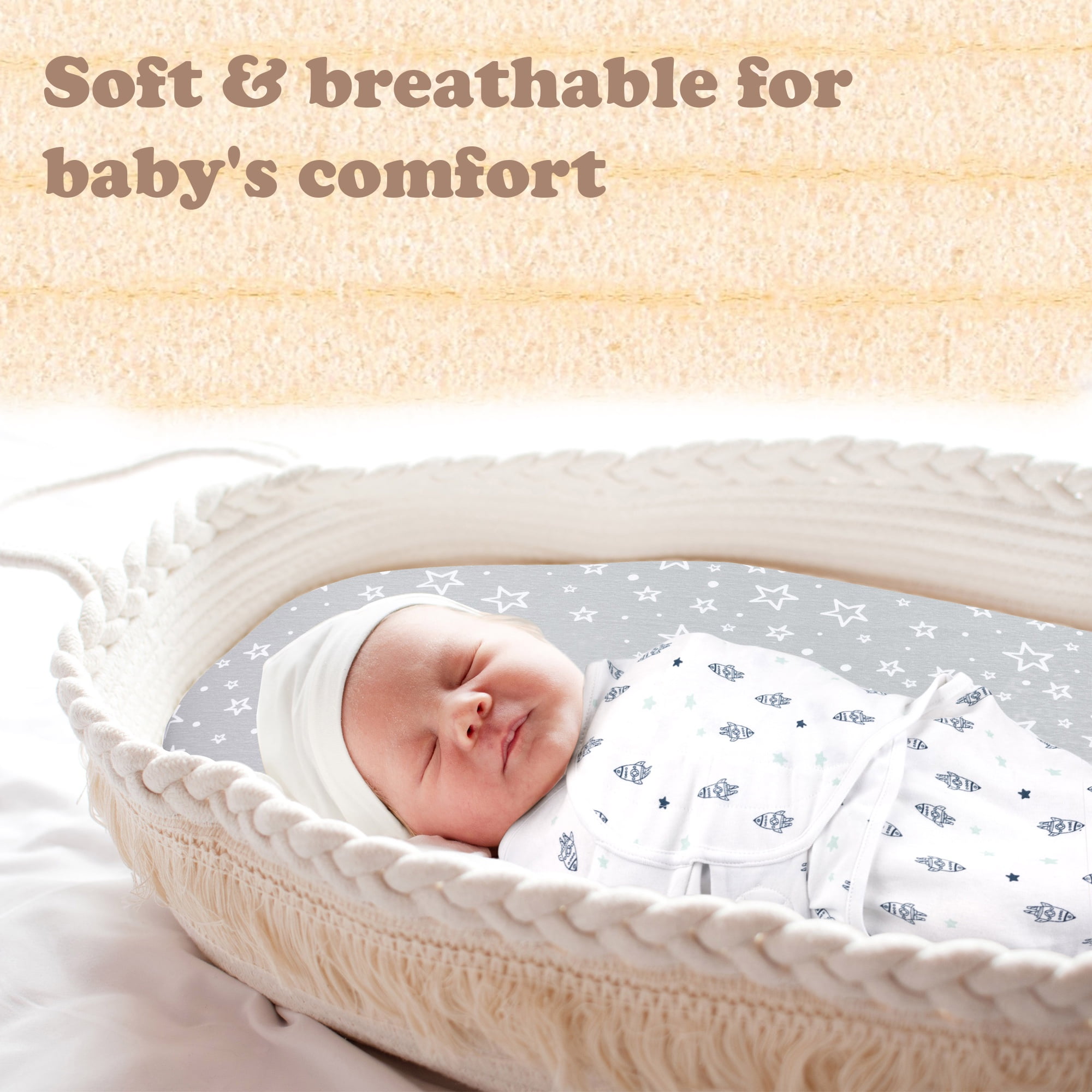 Bublo Baby Swaddles for Newborns 0–3 Months, Organic Cotton Baby Swaddle Blanket, Infant Swaddle Sack, Baby Swaddles 0–3 Months, Newborn Sleep Sacks, Baby Blanket Sleep Sack for Baby Boys & Girls