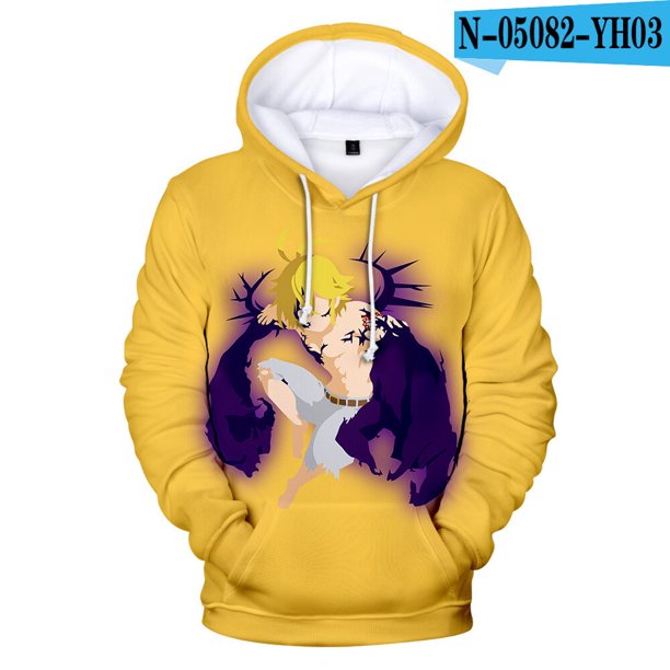 Sudaderas con capucha de los siete pecados capitales, chaqueta informal para adultos y niños, tallas para niños, Meliodas, jersey de Cosplay08METRO Deng Xun unisex