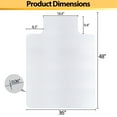thumbnail image 2 of HomGarden 36"x 48" Clear Office Chair Mat Under Desk PVC Mat W/Lip for Hardwood Floor, 2 of 10