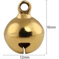 thumbnail image 5 of 100 piezas de campanas decorativas de metal NQ doradas 12 mm, 5 of 5