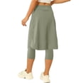 thumbnail image 4 of Women 20" Knee Length Tennis Skirt with Built in Legging Golf Skirts Skirted Legging with Pockets, 4 of 6