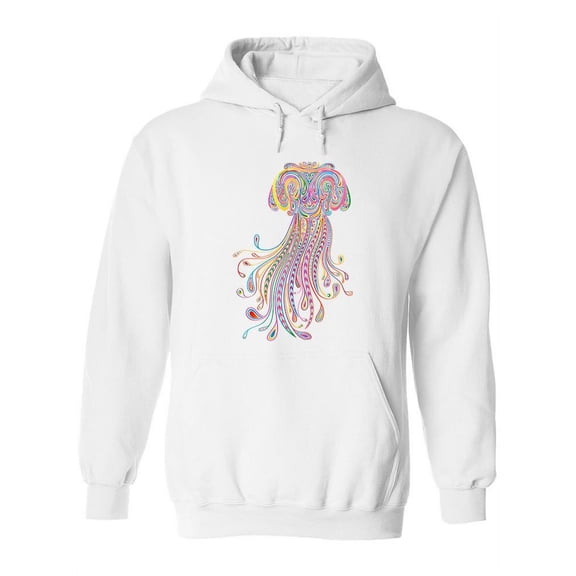 Colorful Jellyfish With Patterns Hoodie Women -Image by Shutterstock, Female Medium