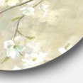 thumbnail image 2 of Designart 'Dogwood in Spring Neutral' Farmhouse Metal Circle Wall Art, 2 of 3
