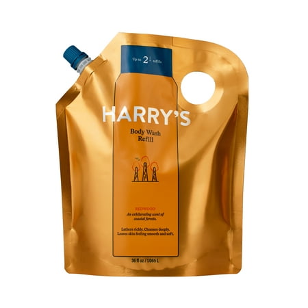 Harry's Men's Cleansing Body Wash Refill, Redwood Scent, 36 fl oz