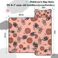 thumbnail image 5 of Pink Football and Drinks Pattern Toddler Nap Mats for Kids Preschool,Sleeping Mat Bag or Kids,Toddler Sleeping Bag,Toddler Nap Mat or Daycare, 5 of 6