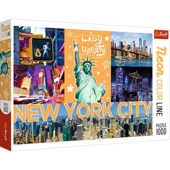 Trefl 1000 Piece Jigsaw Puzzle, Neon City