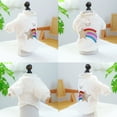 thumbnail image 4 of BT Bear Small Dog Sweater, Blining Rainbow Pattern Dog Shirt Coat Jacket, Winter Warm Fluffy Dog Clothes Outfit for Dogs Girl Boy XS, 4 of 6