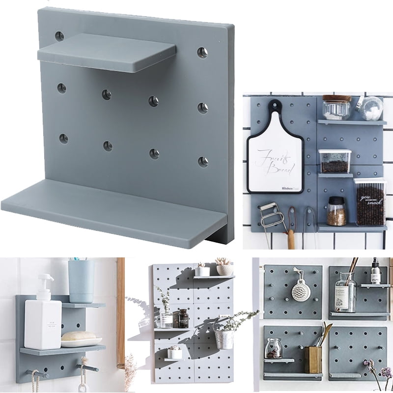 LNKOO Pegboard Wall Ledges with Pegges - Decorative Wall ...