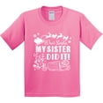 thumbnail image 3 of Inktastic Dear Santa, My Sister Did It Funny Christmas Youth T-Shirt, 3 of 5