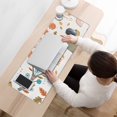 thumbnail image 3 of Long Mouse Pads for Desk,White Boho Bohemia Rainbow Autumn Leaves Trees Desk Mats on Top Of Desks, Desk Mouse Pad Extra Large with 3mm Non-Slip Base and Stitched Edge for Gaming,Work,Home 31.5"x11.8", 3 of 5