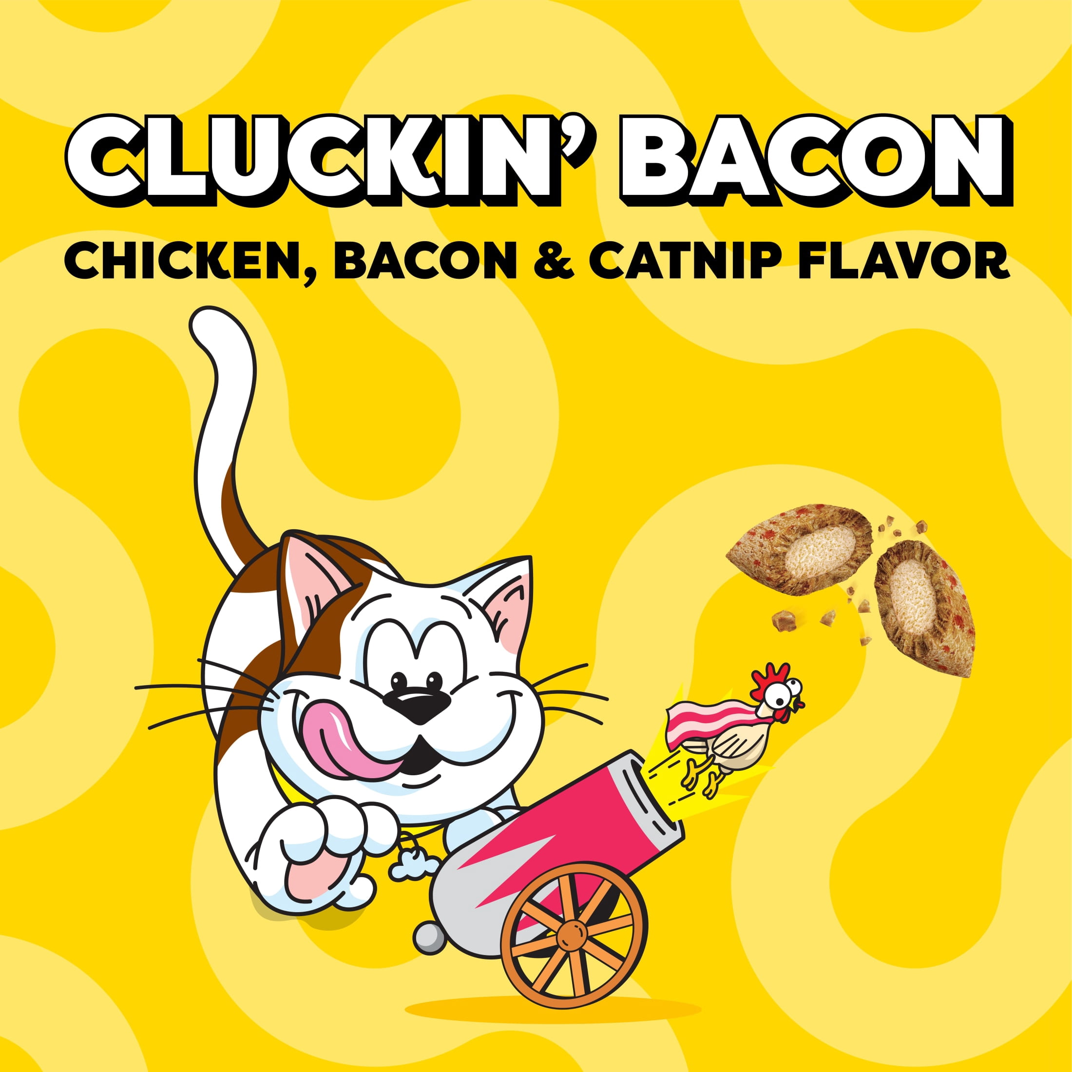 Temptations Cat Treats Wacky Blasts, Cluckin’ Bacon Flavor, 6.3 oz. Pouch (10 pack)