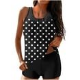thumbnail image 2 of LSLJS Women Conservative Print Strappy Back Set Two Piece Swimsuits Swimdress, Tankini Swimsuits, 2 of 6