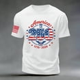 thumbnail image 5 of Leey-World American 250 Anniversary Shirt 250 Years of Freedom 1776 2026 July 4th 250th Birthday T-Shirt(White,M), 5 of 5
