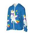 thumbnail image 2 of Sigee Cool Unicorn Star Golden Print UPF50+ Men's Sun Protection Hoodie Shirt SPF UV Shirt Long Sleeve Fishing Outdoor Lightweight, S-3XL, 2 of 9