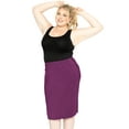 thumbnail image 2 of Stretch Is Comfort Women's Soft Stretch Midi Skirt | Adult  Small - 5x, 2 of 9