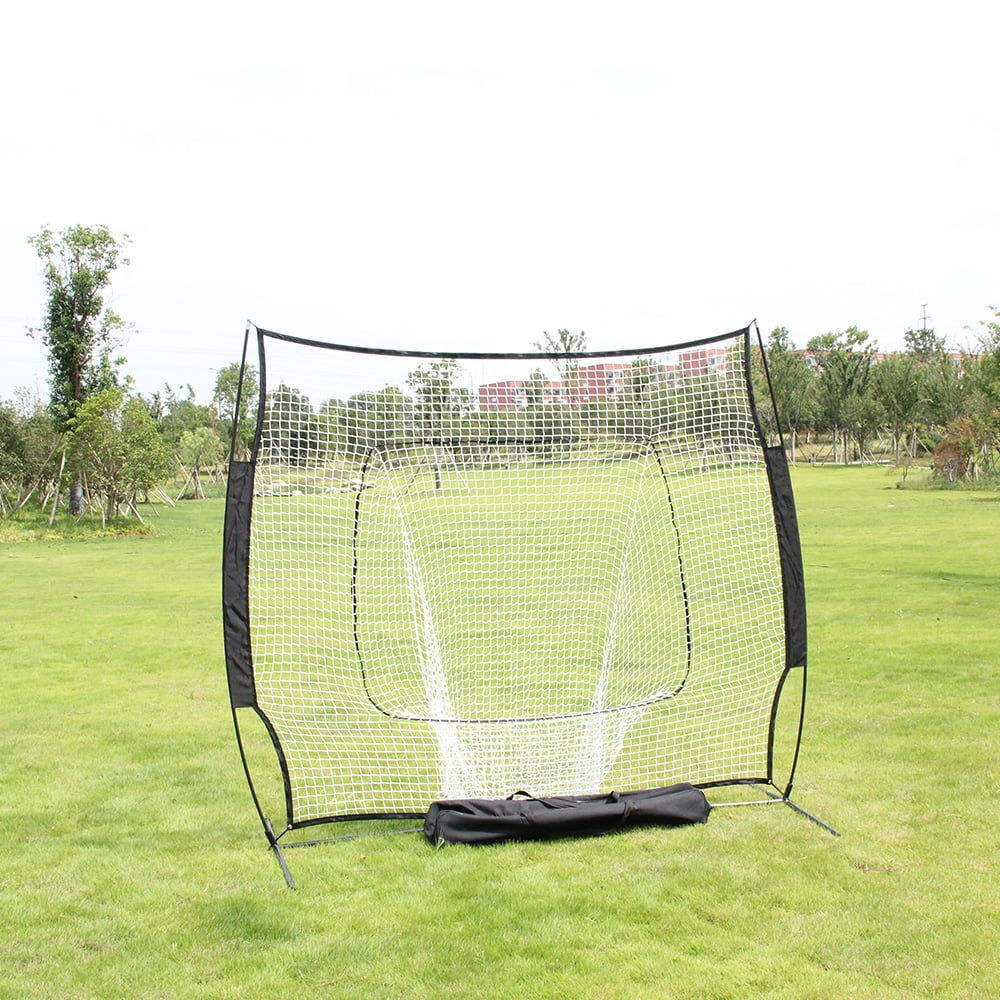 URHOMEPRO 7'x7' Baseball Softball Hitting Net, Portable Baseball Net