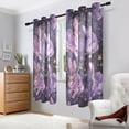 thumbnail image 6 of Purple Rabbits Stars Blackout Curtains 63 inch Length 2 Panels Window Decoration Curtains for Bedroom Living Room, 6 of 6