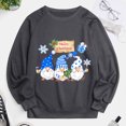 thumbnail image 3 of Chandail de Noël pour Femme à Col Rond, Chandail Chaud, Manteau de Fête Xmas Imprimé, Chandail Mode à Enfiler, Fermeture à Manches Longues, Cardigan, Veste Mi-Longue, 3 of 5