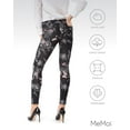 thumbnail image 6 of MeMoi Women's Mariposa Butterfly Leggings - Womens - Female (Small/Medium, Black), 6 of 7