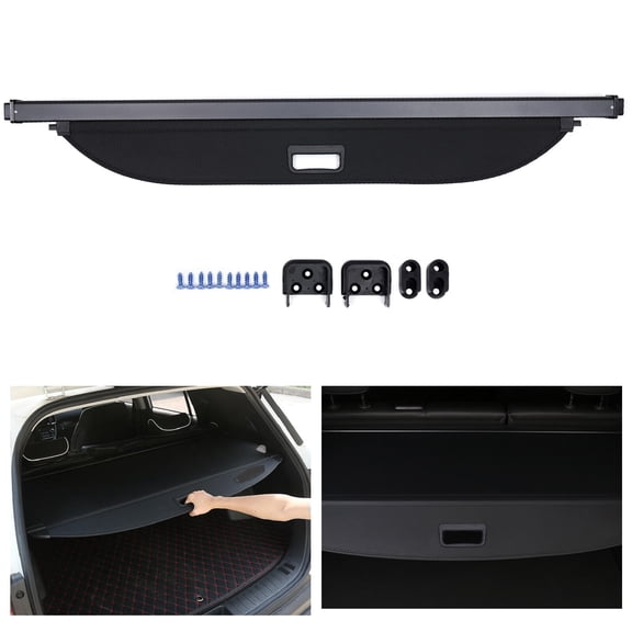 For 2020-2023 Kia Seltos High-quality Material Cargo Cover Reduce Noise Corrosion Resistant Waterproof Black