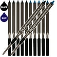 thumbnail image 1 of Jaymo Replacement for Lamy M16 1200150/1200152 - Measures 4.17 in / 106 mm Long - Ballpoint Pen Refill - 6 Black + 6 Blue, 1 of 6
