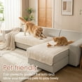 thumbnail image 5 of Eurhowing L Shaped Couch Cover 2Pcs, Non-Slip Velvet Sofa Slipcover for Pets & Kids, Sectional Sofa Furniture Protector for Living Room, M, Off-White, 5 of 12