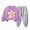 A17-Purple, variant on Girls Fall Winter Cute Flower Print Long Sleeved Sweatshirt Pants Daily Two Piece Set 6-24 Months 2T 3T 4T 5T 6T Children White,5-6 Years