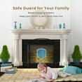 thumbnail image 5 of Gymax 3-Panel Fireplace Screen Foldable Wrought Metal Iron Mesh Fire Spark Guard, 5 of 10