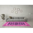 thumbnail image 3 of Ahgly Company Indoor Rectangle Abstract Pink Modern Area Rugs, 2' x 5', 3 of 4