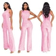thumbnail image 4 of TTUHYWXI Women Cocktail Party Romper Fashion Sequin Clubwear Jumpsuit Sexy Off Shoulder Sleeveless Bodycon Rompers Overalls (Gold, L), 4 of 7