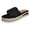 Black, variant on OAVQHLG3B Women's Summer Slip-On Bow Flat Slippers Beach Open Toe Breathable Platform Sandals Weave Shoes