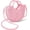 Bright Pink, variant on Mini Semi-circle Rattan Straw Bag, Hand-woven Women Summer Retro Beach Tote Shoulder Bag Crossbody Travel Beach Bag