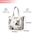 thumbnail image 4 of Cartoon Corgi Dog and Footprints Travel Tote Bags for Women Carry On,Large Weekender Bags for Women Travel,Multi Functional Duffle Bag for Work,Shopping,Sports, 4 of 5