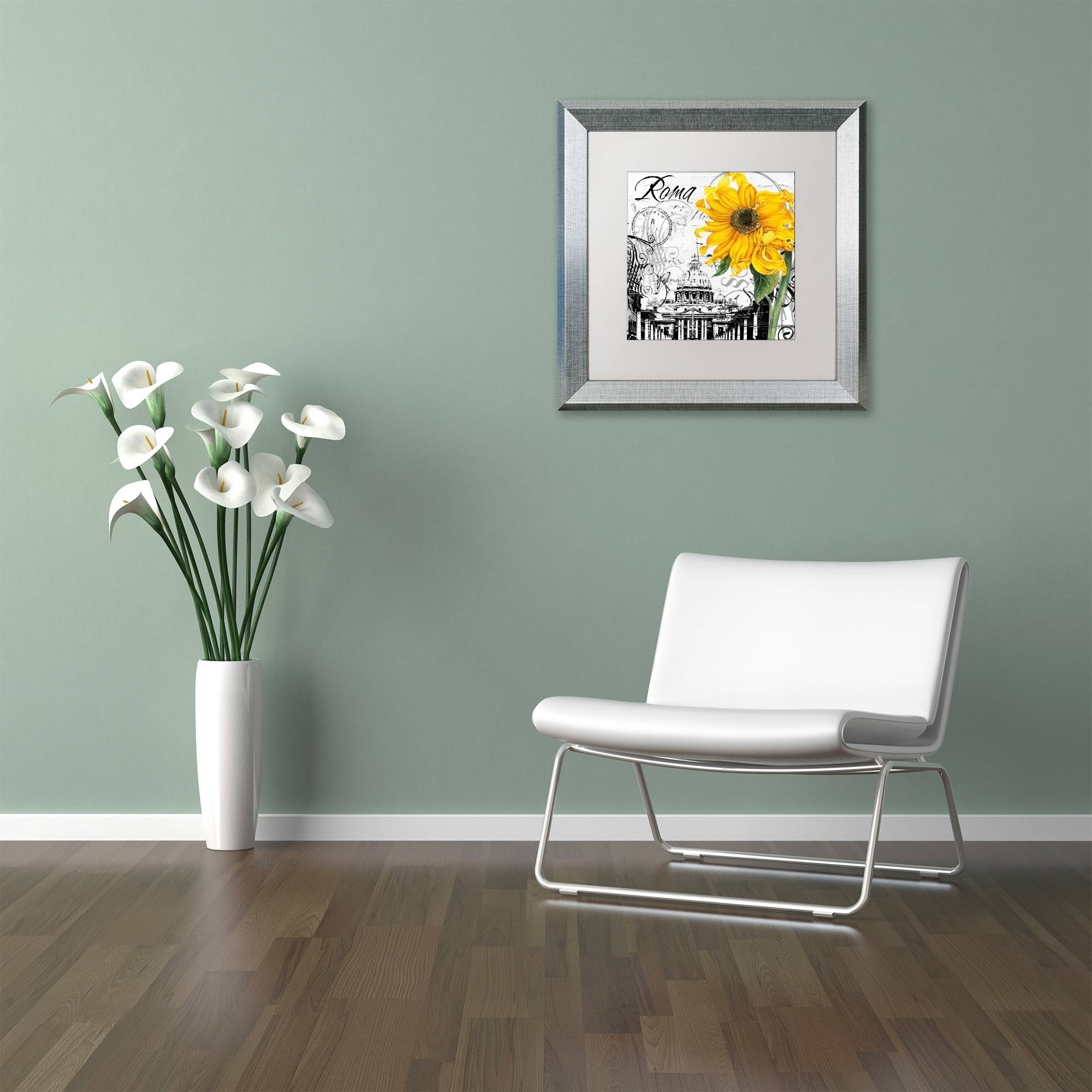 Trademark Fine Art "Italia II" Canvas Art by Color Bakery White Matte, Silver Frame