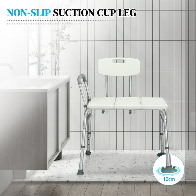 Ktaxon Transfer Bench Bath Shower Chair Seat Height Adjustable Shower Stool for Elderly Disabled Supports 330 lbs Rubber Handrail Shop Black Friday Deals for 2024 Walmart