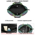 thumbnail image 3 of Gradient Color Checkered Pattern Travel Tote Bags for Women Carry On,Large Weekender Bags for Women Travel,Multi Functional Duffle Bag for Work,Shopping,Sports, 3 of 5