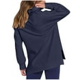 thumbnail image 2 of Womens Zip Up Sweatshirt, Women's Quarter Zip Oversized Long Sleeve Ribbed Knit Tunic Pullover Sweatshirts with Pockets, 2 of 6