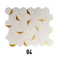 thumbnail image 3 of Azulejo de pared hexagonal 3D autoadhesivo de aluminio y metal para cocina, baño y sala de estar, 30 cm, 3 of 5