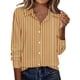 thumbnail image 1 of Camisas de Manga Larga para Mujeres Blusa de Trabajo Casual de Ajuste Suelto con Collar de Solapa Versátil Capa de Color Sólido, 1 of 6
