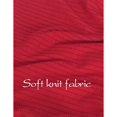thumbnail image 6 of Sunny Fashion Girls' Long Sleeve Ribbed Knit Bodice Tartan Plaid Red Dress (Little Girls), 6 of 8