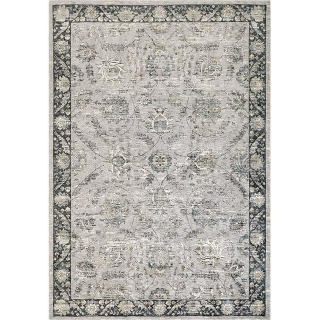Dynamic Rugs PE463740190 3 Pi 6 Po x 5 Pi 6 Po Nacre 3740 Rectangle Zone de Transition Tapis - 190 Gris Clair