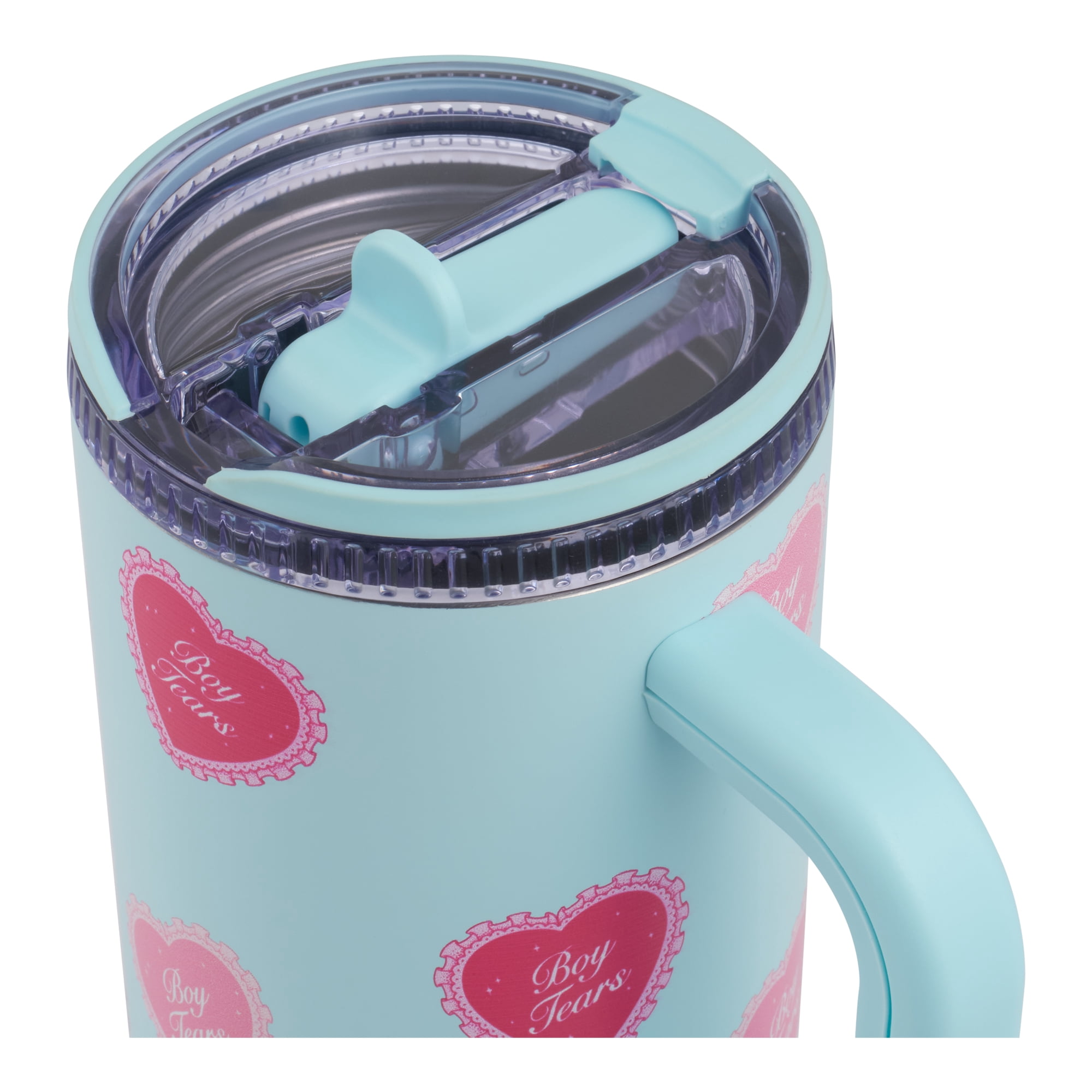 Cely x TAL 32oz Stainless Steel Skye Tumbler with Handle and Fip-up Straw, Tears