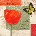 thumbnail image 2 of Greene, Taylor 12x12 White Modern Wood Framed Museum Art Print Titled - Believe Poppy, 2 of 4