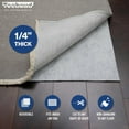 Rug Pad, Reversible Rubber Gripper, Non Skid Pads for Hardwood, Vinyl