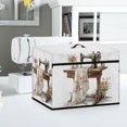 thumbnail image 5 of HELLHERO Sewing Machine Protector Cover 17.7x8.6x12.5 Inch Pockets for Extra Accessories Portable Lightweight, Vintage Sewing Cover, 5 of 8