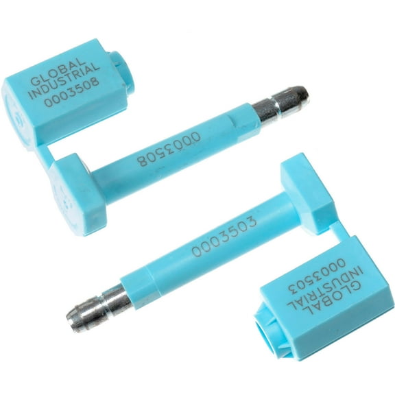 Global Industrial High Security Bolt Seal, Blue, 50/Pack
