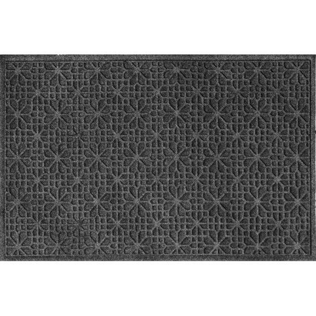 707540035 Water Guard Stained Glass Mat in Charcoal - 3 ft. x 5 ft.