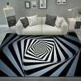 thumbnail image 3 of 3d Vortex Illusion Carpet Entrance Door Floor Mat Abstract Geometric Optical Doormat Non-slip Floor Mat Living Room Decor Rug-week, 3 of 4