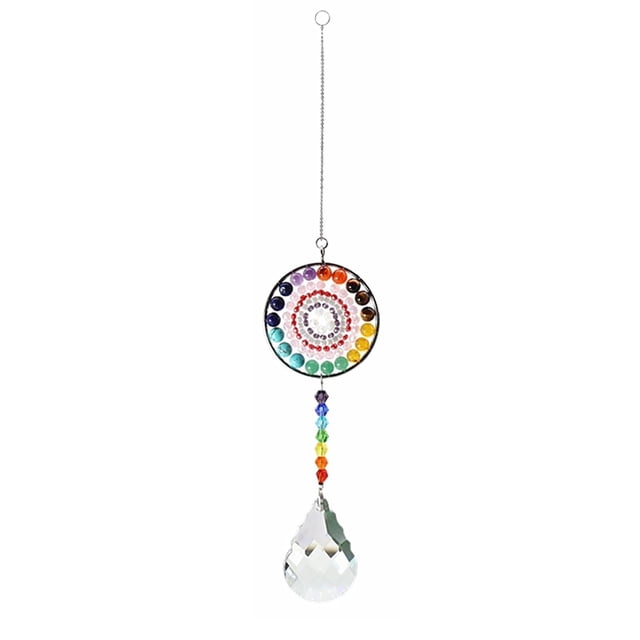 Atrapasueños colgante de cristal, prisma Árbol de la vida, máquina de arcoíris, ventana, hogar, oficina, decoración de jardín
