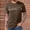 A-Brown, variant on Men's Shirts Short Sleeve with Pocket Big and Tall Printed Casual Loose Pocket Round Neck T-Shirt